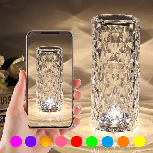 3D Effect Crystal LED Lamp (All Colours)