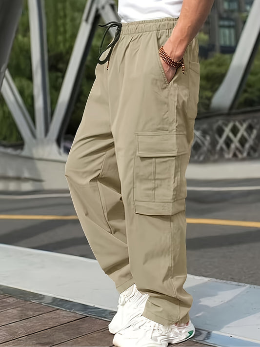 Casual Cargo Broek voor Heren – Losse Pasvorm & Trekkoord Taille